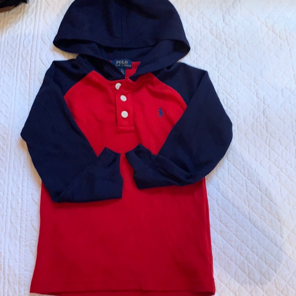 Polo Ralph Lauren size 5 hoodie longsleeve shirt